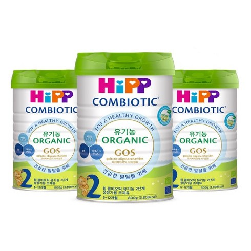 Hipp 힙 콤비오틱 유기농 2단계 800g [3개], 3개
