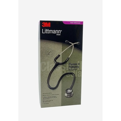 3M Littmann Classic2 Pediatric Black 리트만클래식2 청진기 소아용 검정 2113, 1개