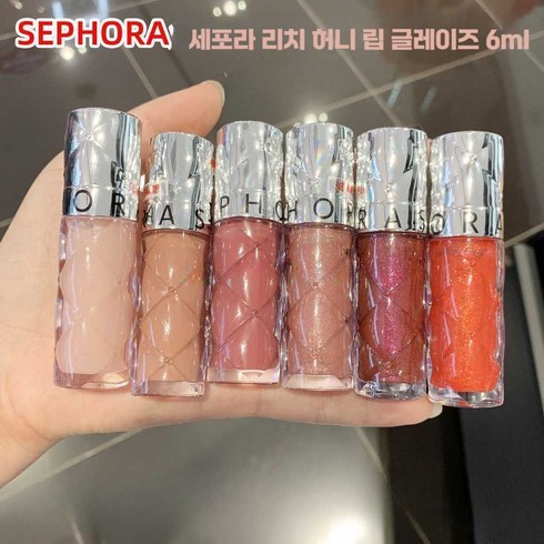 토끼혀 틴트 세포라 립글로스 립틴트 미러 물광 유리 3개 6ml, 01