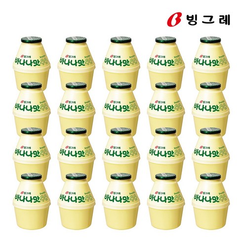 바나나우유 - 빙그레 바나나맛 우유, 240ml, 20개