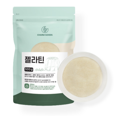 국내가공 천연단백질 젤라틴분말 500g /1팩, 1개