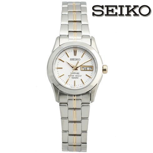 세이코 100M 방수 사파이어 글라스 여성 손목시계 SXA103J1 일본 생산 정품