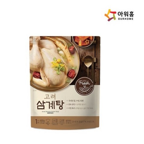 2023년 가성비 최고 삼계탕 - 아워홈 고려 삼계탕, 800g, 10개