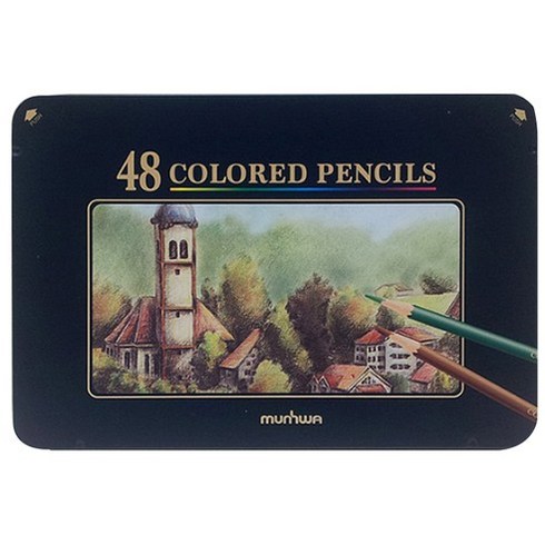 2023년 가성비 최고 색연필 - 문화연필 넥스프로 고급 유성색연필, 48색, 1개