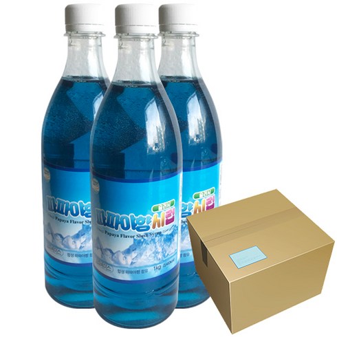 DH 슬러시 파파야향 시럽 1박스 15병, 1kg, 15개