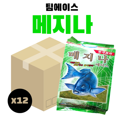 팀에이스 메지나 1박스 벵에돔 파우더 집어제 바다낚시, 1kg, 12개