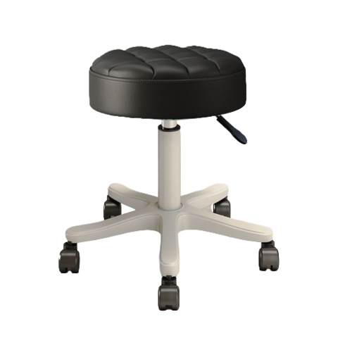 살림의발견 오피스 미용실 병원 하이스툴 와플 바퀴의자, 블랙