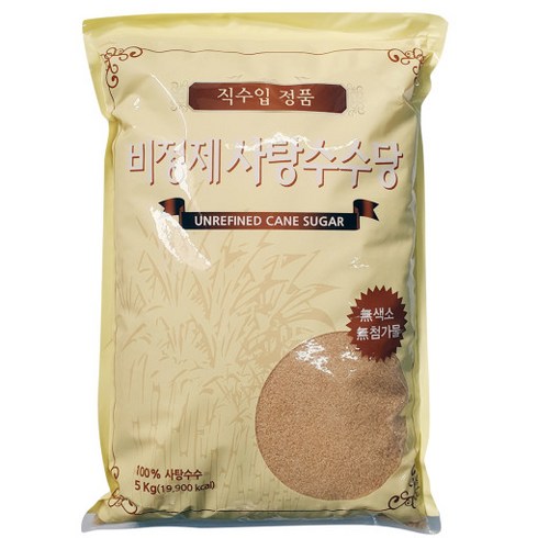 직수입정품 비정제 사탕수수당, 5kg, 1개