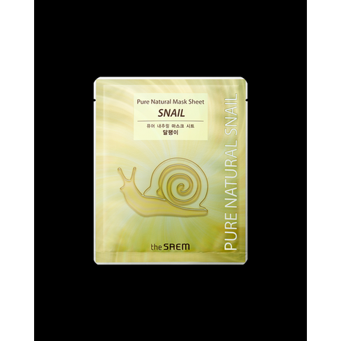 더샘 10+10 영양보습탄력퓨어 내추럴 마스크 시트 달팽이20장울산점, 1.달팽이팩 10장