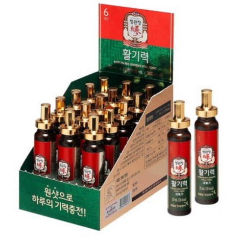 활기력 - 정관장 활기력 20ML 15병 쇼핑백포함, 단품, 15개