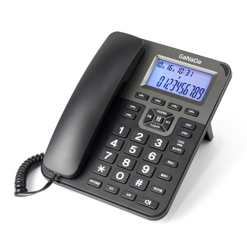 전화기 - iTEK 발신자 표시 스탠드형 유선 전화기, GND-600(블랙)