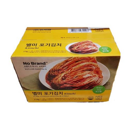 nobrand - 노브랜드 별미 포기김치 3.5kg, 1개