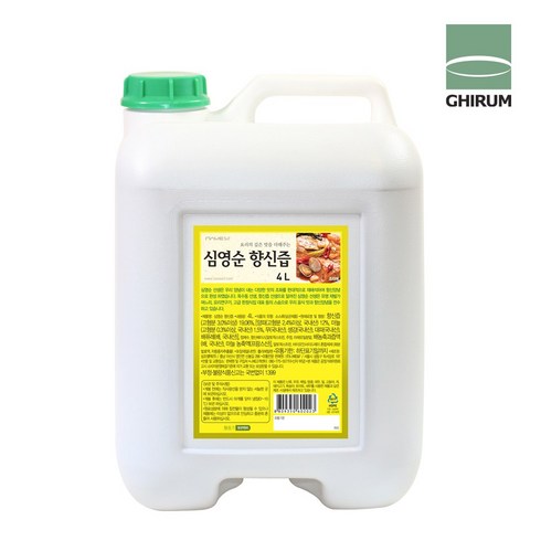 심영순향신장 - 심영순 맑은 향신즙 업소용 4L 요리용소스, 1개