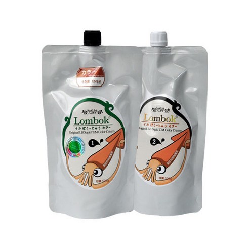 롬복/오징어먹물/엘비 스퀴드 트리트먼트 컬러 크림/500ml/오리지날, 1개, 다크브라운