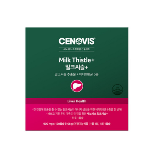 면세점밀크씨슬 - 세노비스 밀크씨슬+ ( 900mg x 120캡슐 ) 4개월분, 120정, 1개