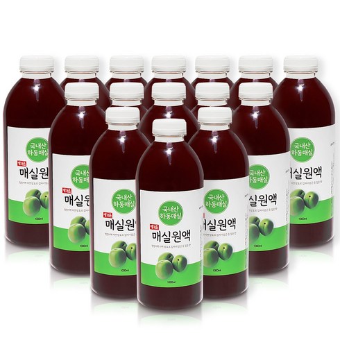 예가촌 매실청 매실 원액 3년숙성 발효 액기스 1000ml, 15개