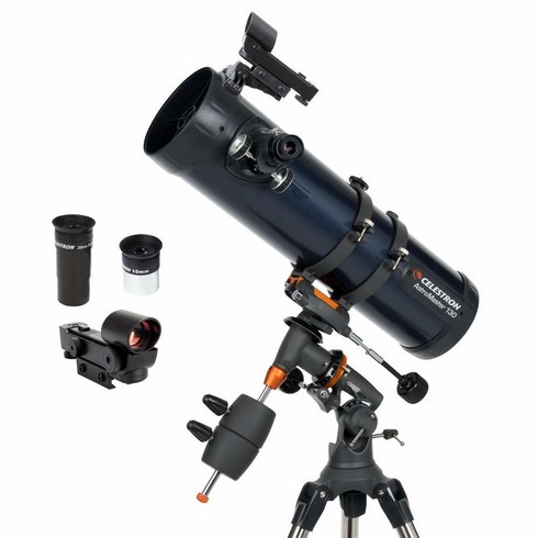 셀레스트론130eq - 셀레스트론 Celestron 아스트로마스터 뉴턴식 천체망원경 초심자용 반사식 코팅렌즈 높이 조절 가능한 삼각대 추가 천문 소프트웨어 패키지 포함 (130EQ) 160888, 130EQ 뉴턴 w 모터