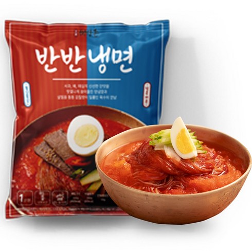 해방촌냉면 - [해방촌냉면] 10인분 반반세트 비빔냉면5인+물냉면5인, 1개, 3950g