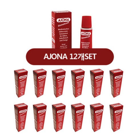 Ajona Stomaticum Zahncreme 12개, 25ml