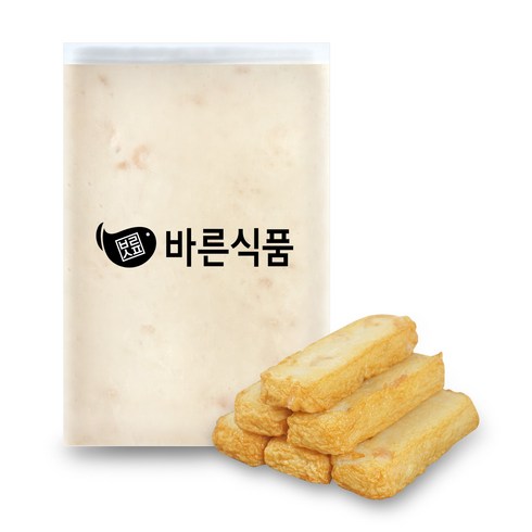 바른식품 밀가루를 쓰지않은 대용량 고급 수제 어묵 반죽 2kg _새우살, 1개