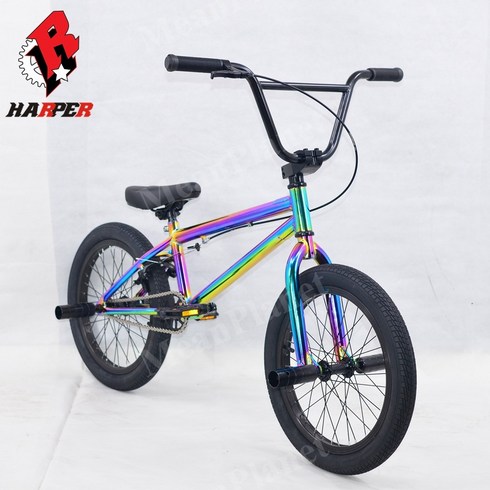 2023년 가성비 최고 bmx자전거 - 비엠엑스 자전거 묘기자전거 18인치 크로몰리 BMX 입문용 익스트림 입문용bmx 핸들돌림 초보자, F