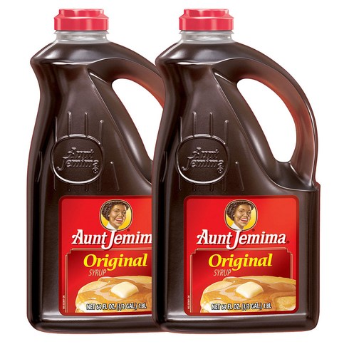 Aunt Jemima Original Syrup 언트 제미마 오리지널 시럽 1.8L(64oz) 2팩, 1.8L, 2개