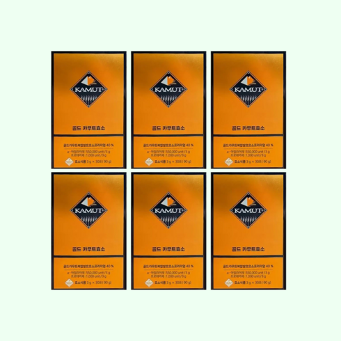 [정품] 골드 카무트 효소 30포 6BOX 6개월분