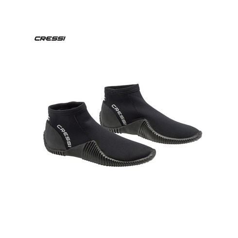 cressi - 크레씨 미끄럼 방지 3mm 로우 부츠 스킨스쿠버 다이빙 해루질 프리다이빙 서핑 부츠 신발, L