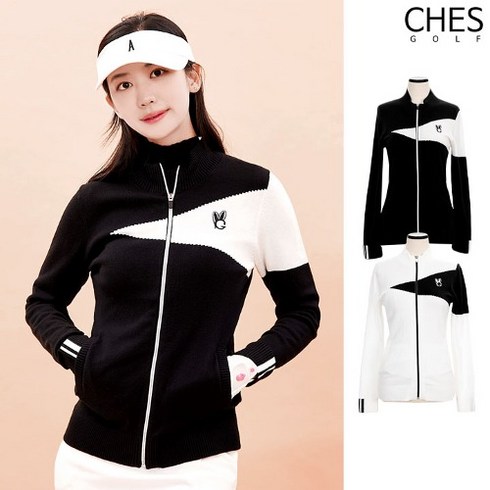 2023년 가성비 최고 골프가디건 - [체스골프-무료배송] 그린퀸 빌리브 여성골프 집업 가디건