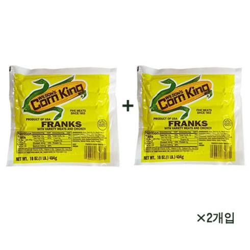 콘킹 소세지 고염 454g x 2개 [아이스박스 포함] / 부대찌개소세지 후랑크소세지 소시지