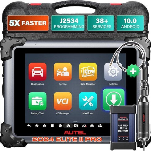 Autel MaxiSys Elite II 스캐너: 2023 지능형 진단 스캔 도구 울트라 MS908S Pro/MK908P 업데이트 2년 무료 업데이트 J2534 ECU 프로그