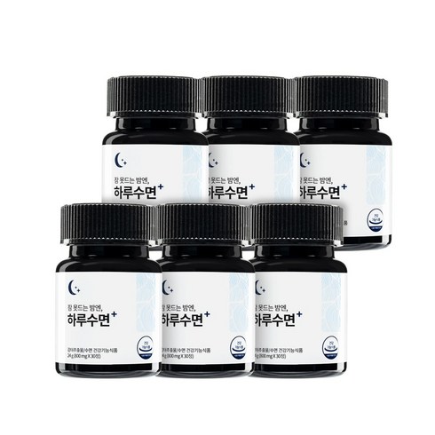 슬룸 하루수면 숙면 수면 건강기능식품 감태 추출물 800mg x 30정, 6개