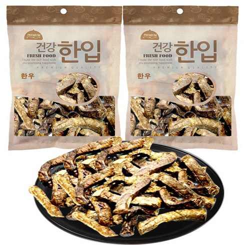 수제명가 애견용 셰프시리즈 건강 한입 간식, 소육포쉽, 2개입