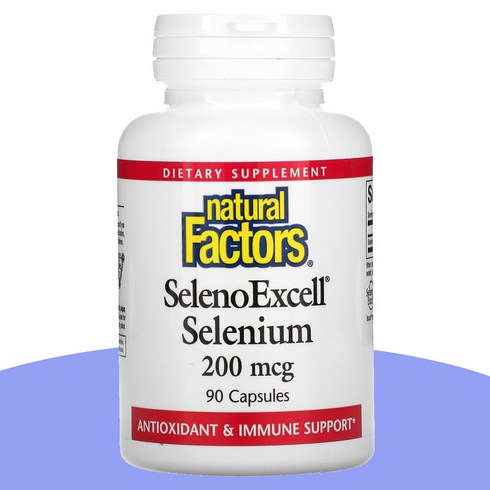 sblencode - Natural Factors SelenoExcell 셀레늄 200mcg 캡슐 90정, 1개, 2kg