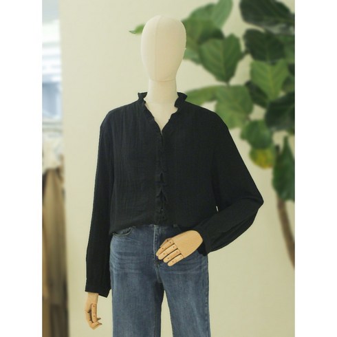 [써스데이아일랜드] 프릴 볼륨 블라우스 T232MBL136W 2종류