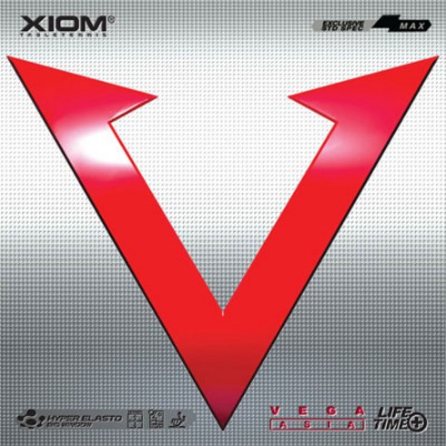 엑시옴 (XIOM) 베가 아시아 (VEGA ASIA) 탁구러버 / 강력한 스핀 성능과 높은 스피드의 전천후 공격형 HYPER ELASTO 러버, 맥스(MAX), 적색(레드), 적색 맥스