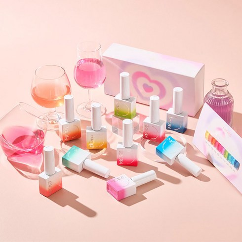 모어젤 투명하고 맑은 시럽젤 글래스팅 10종세트, 1세트