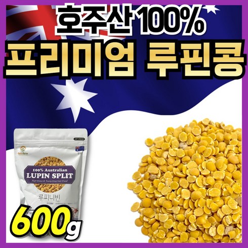 골드콩 - 호주 루비니핀 루피니빈콩 루비니빈 루피리빈 루비니콩, 1개, 600g