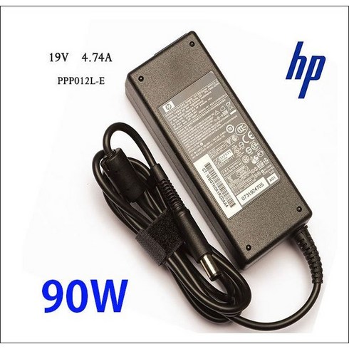 NEW4XB630 - hp노트북 충전기 90W 19V 4.74A 6530B 6930P 6440B 6535B 6735B 8440P 6720S 6730S 550 610 (외경7.4mm 내경5.0mm)