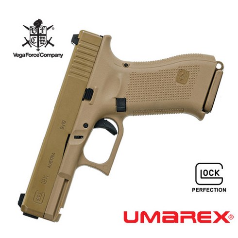 마루이글록17gen5 - |건스토리| [업그레이드 선택] VFC Umarex Glock 19X TAN GBB Pistol 핸드건 /가스블로우백, 1개, 기본형