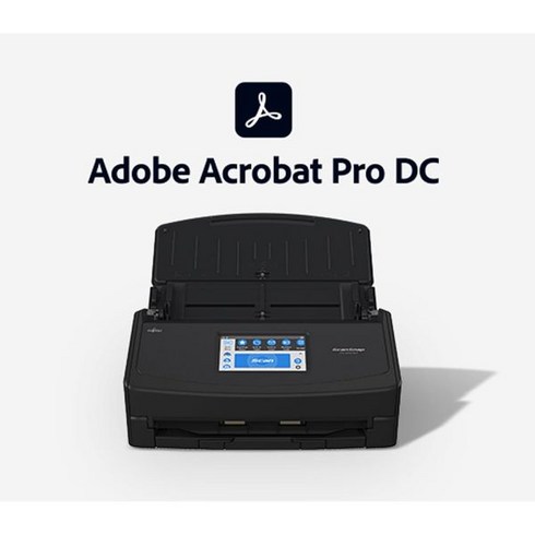 Adobe Acrobat DC ProMac 및 PC용를 사용한 ScanSnap iX1600 Deluxe Color Duplex 문서 스캐너 Black