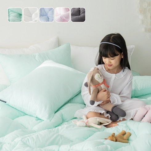 데일리홈 모달 60수 순면 침구풀세트   프리미엄 국내제작 특별기획가 - [국산] 리빙캐슬 파스텔 고밀도 60수 아사 순면 차렵 이불 세트