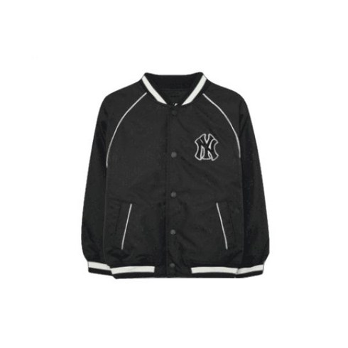 MLB 키즈 다이아 모노그램 자가드 야구점퍼 NY (Black)
