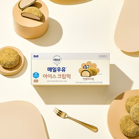 매일유업 매일우유 아이스 크림떡 인절미크림, 12개, 60g