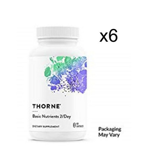 ThorneResearch basic nutrients 2-day 비타민 60캡슐, 60정, 6개