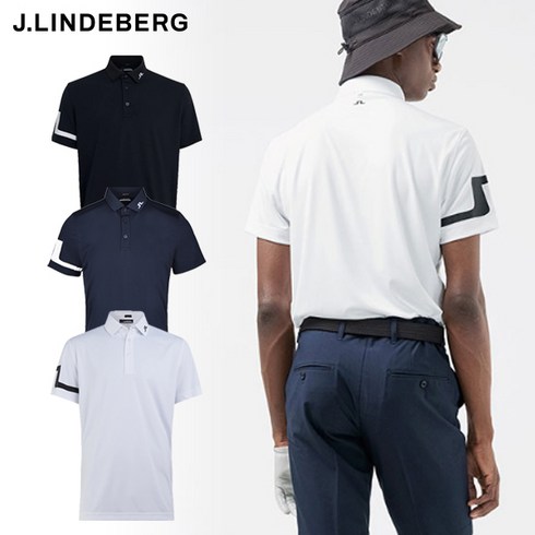 제이린드버그 - 제이린드버그 남자 반팔 티셔츠 / 남성 골프웨어 히스 레귤러 핏 폴로 / 편안한 핏 / 속건 수분 배출