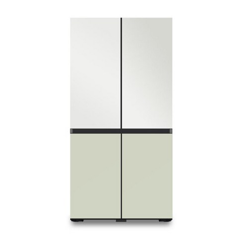 삼성 4도어 냉장고 글라스 RF85C9001AP 새틴화이트+세이지그린 _K