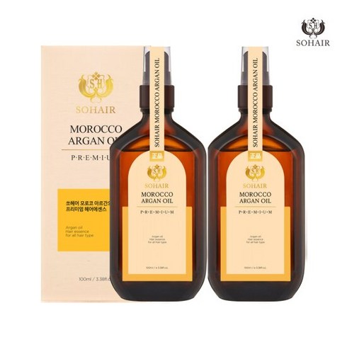 쏘헤어 모로코 아르간오일 프리미엄 에센스, 100ml, 2개