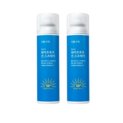 식물나라 산소수 워터프루프 선스프레이 SPF50+ PA++++ [1+1], 100ml, 2개