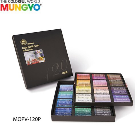 문교 소프트 오일 지함 파스텔 MOPV-120P, 120색, 1개